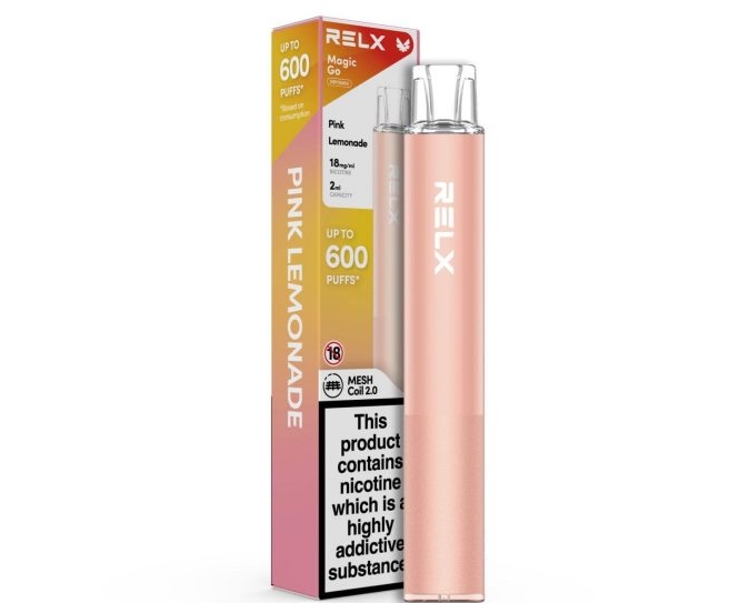 RELX MagicGo GA600 Vape – عصير الليمون الوردي، نكهة تليق بجيل جديد من مستخدمي الفيب في قطر