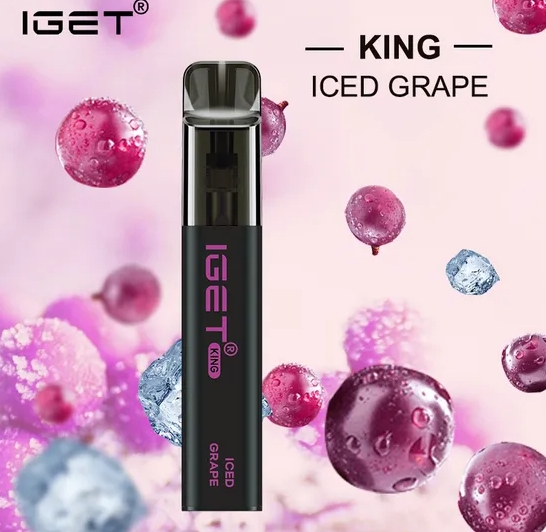 IGET King 2600 Puffs Vape - عنب مثلج: ثورة الفيب في الكويت 2025